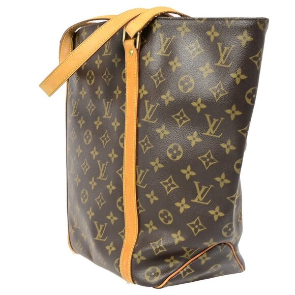 LOUIS VUITTON Sac Shopping Shoulder Tote Bag Monogram Leather - Picture 2 of 15